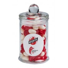 APOTHECARY JAR FILLED WITH MINI JELLY BEANS 115G